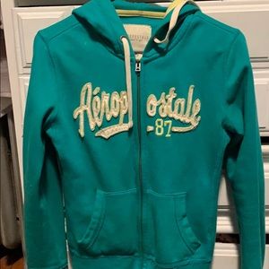 Long sleeve zip up sweater